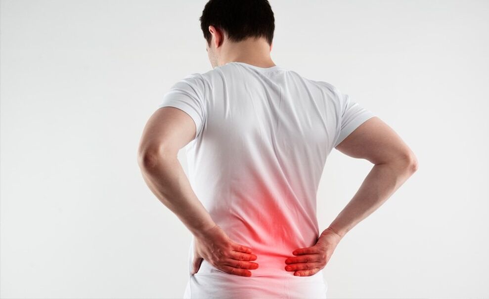 dolor lumbar debido a la osteocondrosis